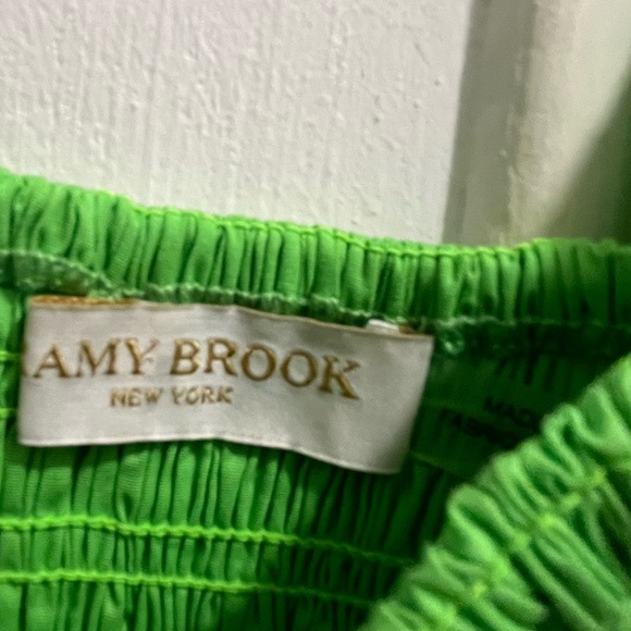 Ramy Brook Yolanda smocked top size small in neon green - Picture 12 of 15
